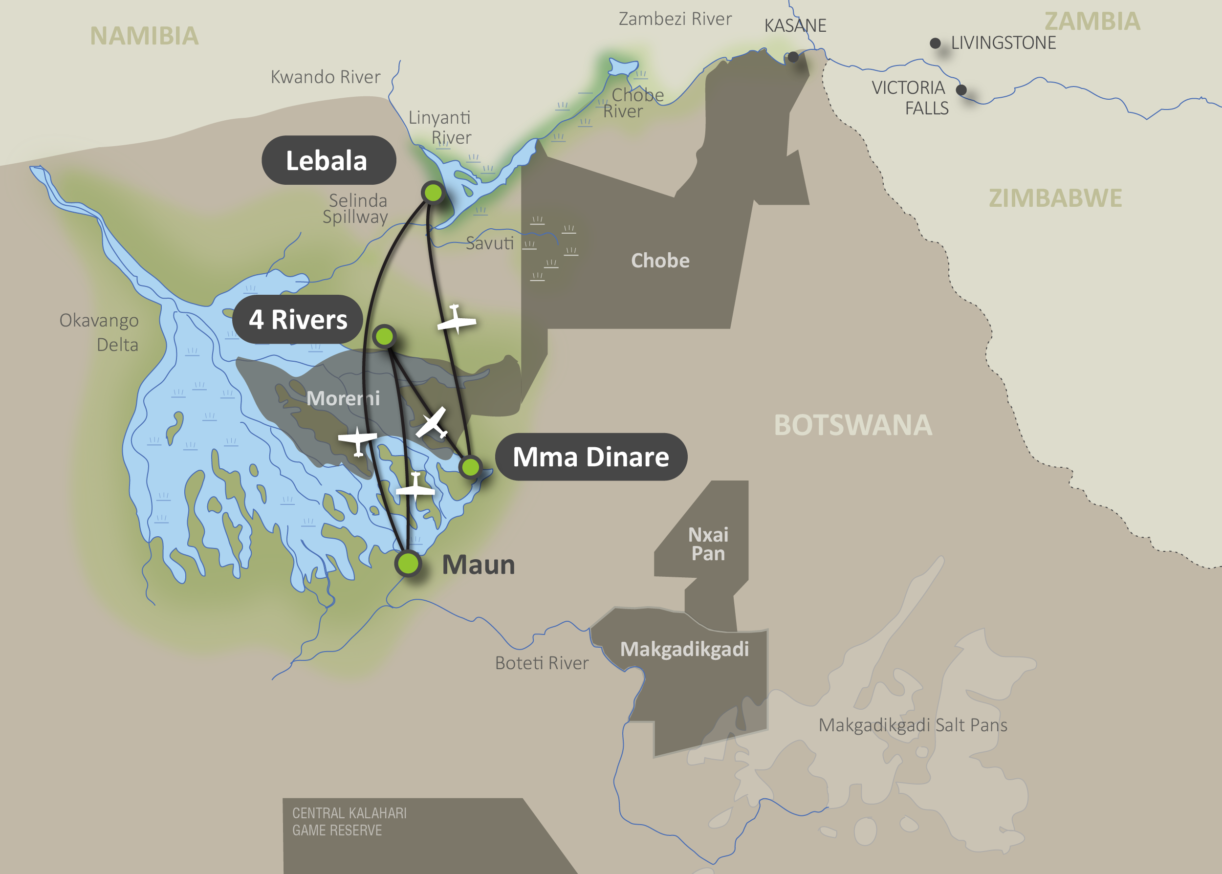 Map of the Vintage Safari