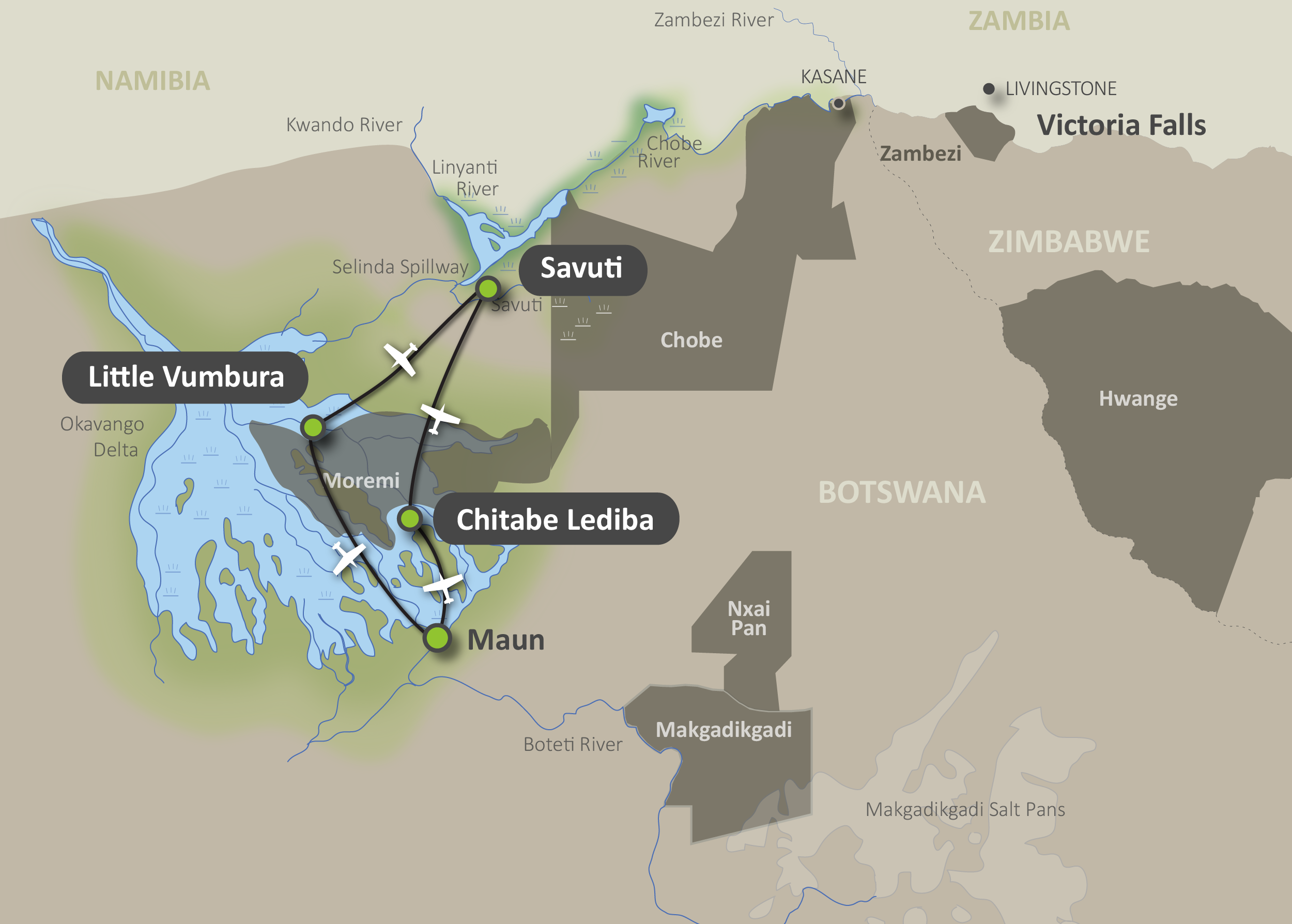 Map of the Premier Collection